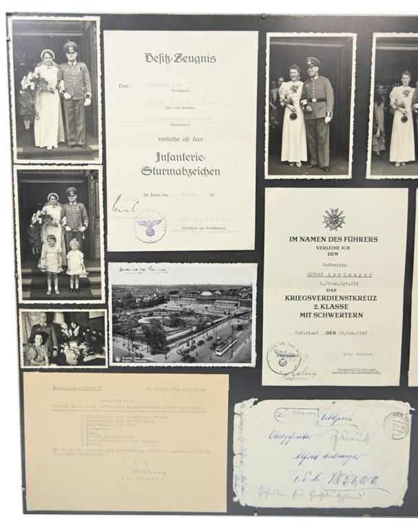 German WH Document Grouping 'Obergefreiter Alfred Aselmeyer'