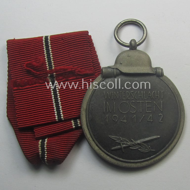 Medal-set: 'Winterschlacht im Osten 1941-42' being a clearly maker- (ie. '11'-) marked specimen by the Austrian-based maker: 'Grossmann & Co.'
