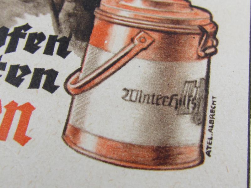 (Postcard) Winterhilfswerk (WHW) Kämpfen Arbeiten Opfern