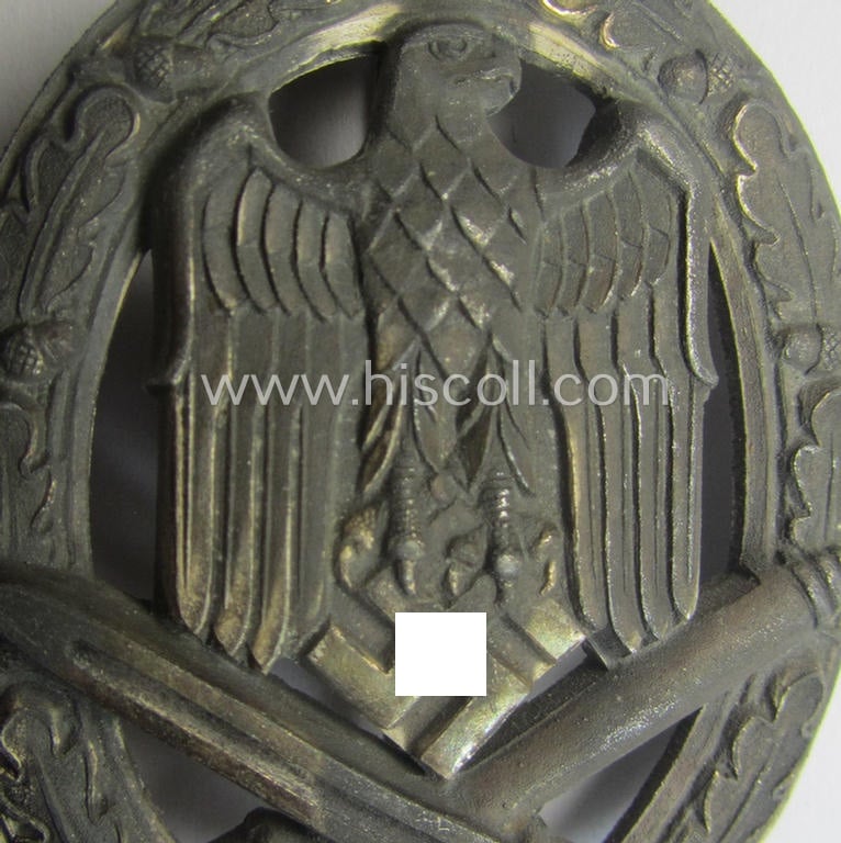 Attractive, 'Allgemeines Sturmabzeichen' being a non-maker-marked, zinc- (ie. 'Feinzink'-) based example by: 'C.E. Juncker'