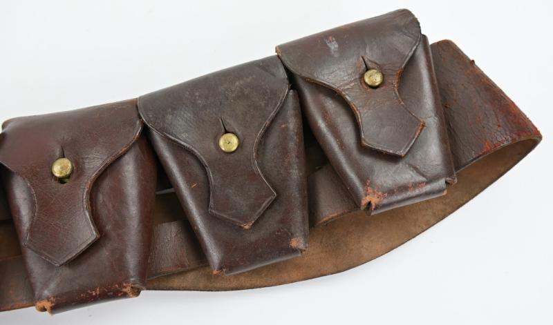 British WW1 P-1903 Leather Ammo Bandoleer
