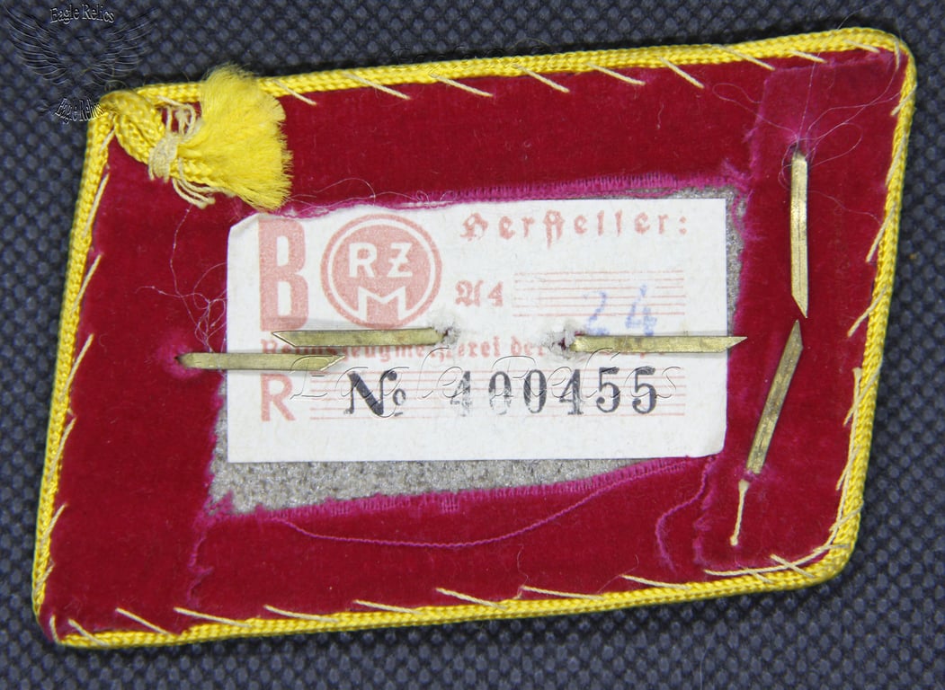 NSDAP Political Leaders Reichsleitung Abschnittsleiter Tunic Collar Tabs