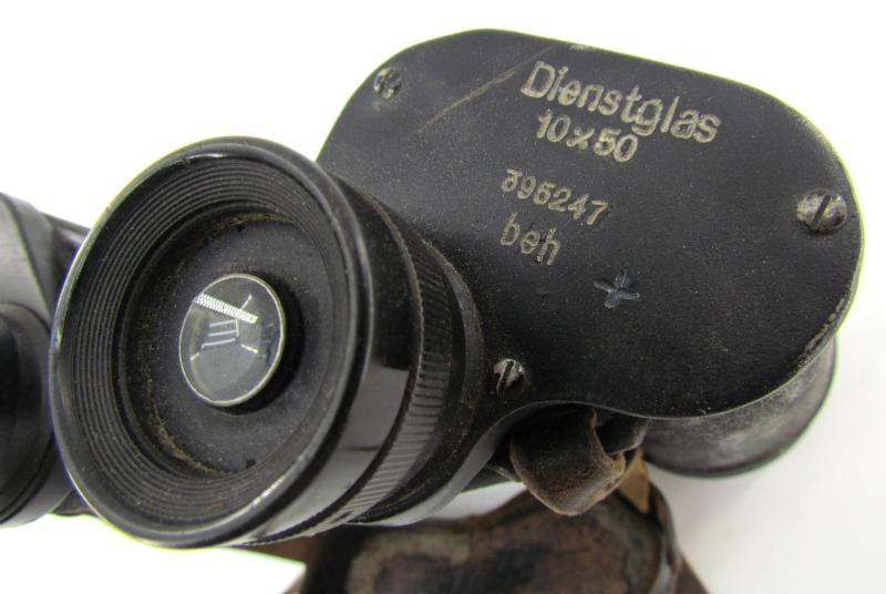 Wehrmacht binoculars ‘Dienstglas’ 10×50 by E. Leitz ( beh )