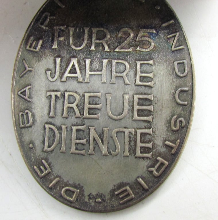 Treudienstabzeichen der Bayerischen Industrie + miniature + etui