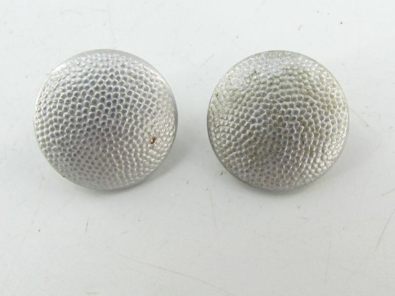 2x Wehrmacht 16 mm Uniform Silver Buttons