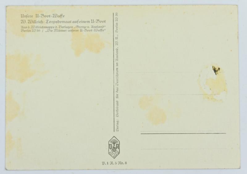 German KM Postcard 'Torpedomaat'