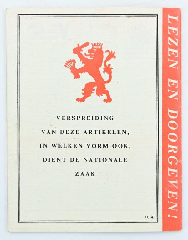 British RAF WW2 Droppingsbooklet 'De Wervelwind'