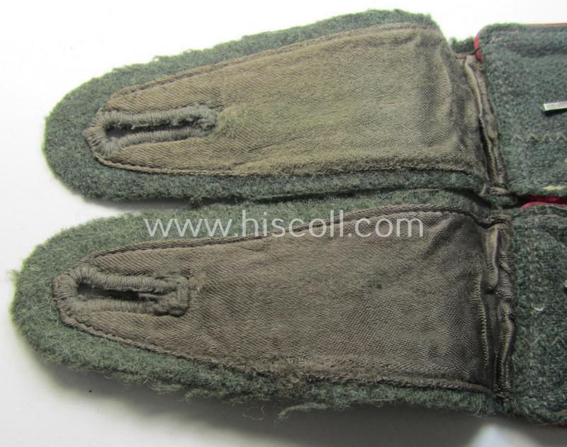 Attractive - and fully matching! - pair of WH (Heeres), early-war-period- (ie. 'M40'-pattern) 'cyphered' NCO-type shoulderstraps as was intended for - and worn by! - an: 'Feldwebel des (Nebel)Werfer-Rgts. 52'