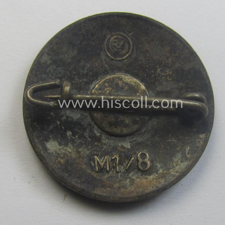 'N.S.D.A.P.-Parteiabzeichen' showing the makers'-designation: 'RzM' and/or: 'M1/8' (= 'Ferdinand Wagner - Pforzheim')