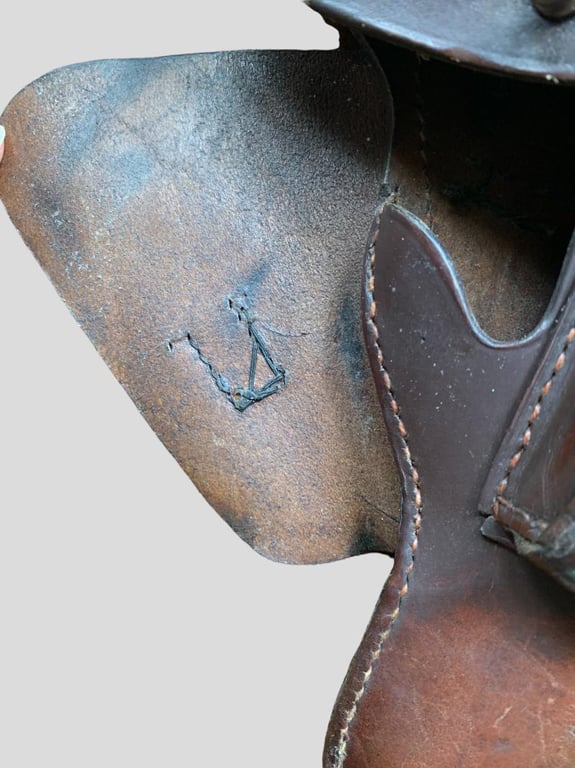 WH (HEER) / Waffen-SS Browning High Power Leather Holster -1941-