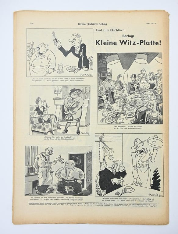 German Berliner Illustrierte Zeitung Newspaper 1941