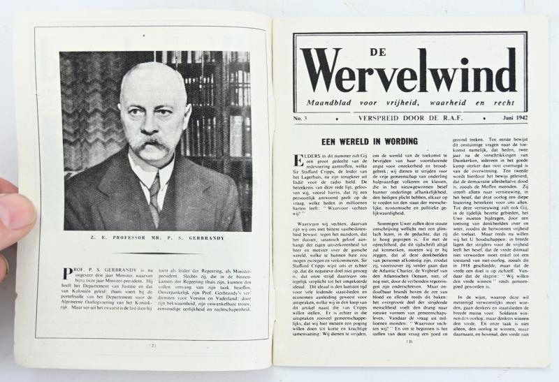British RAF WW2 Droppingsbooklet 'De Wervelwind'
