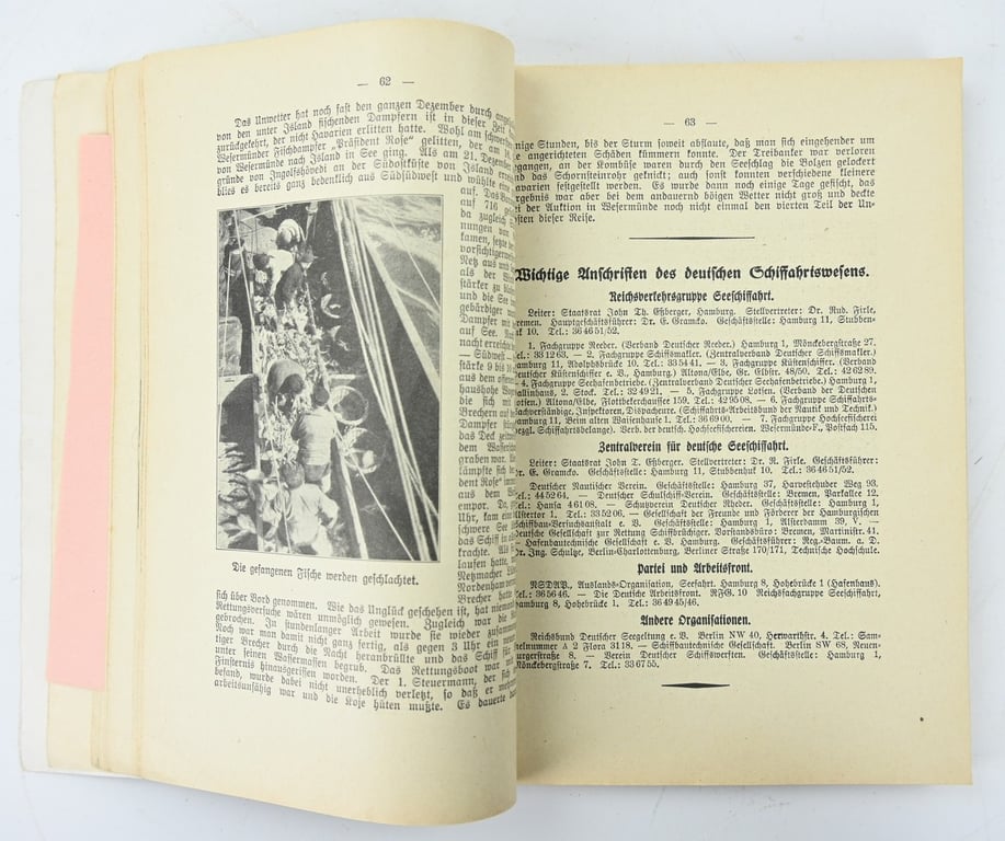 German Third Reich 'Kohler's Flotten-Kalender' Set