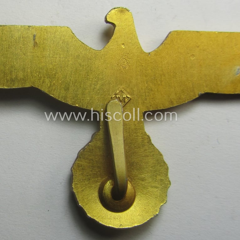 WH (KM) bright-golden-toned, light-weight- (ie. aluminium-) based breast-eagle ('Brustadler')