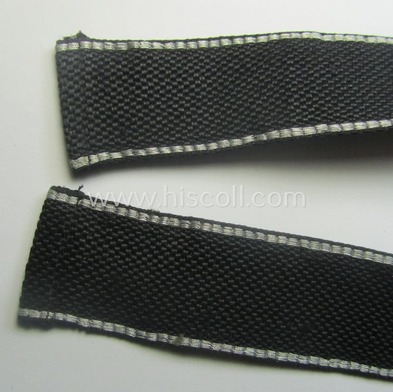 Stunning, Waffen-SS officers'-type, 1939/40-pattern cuff-title (ie. 'Ärmelstreifen') as executed in flat-wire 'BeVo'-weave-pattern (in Gothic-styled script!) for an officer within the: SS-Rgt. 'Deutschland' (2. SS-Pz-Div. "Das Reich")