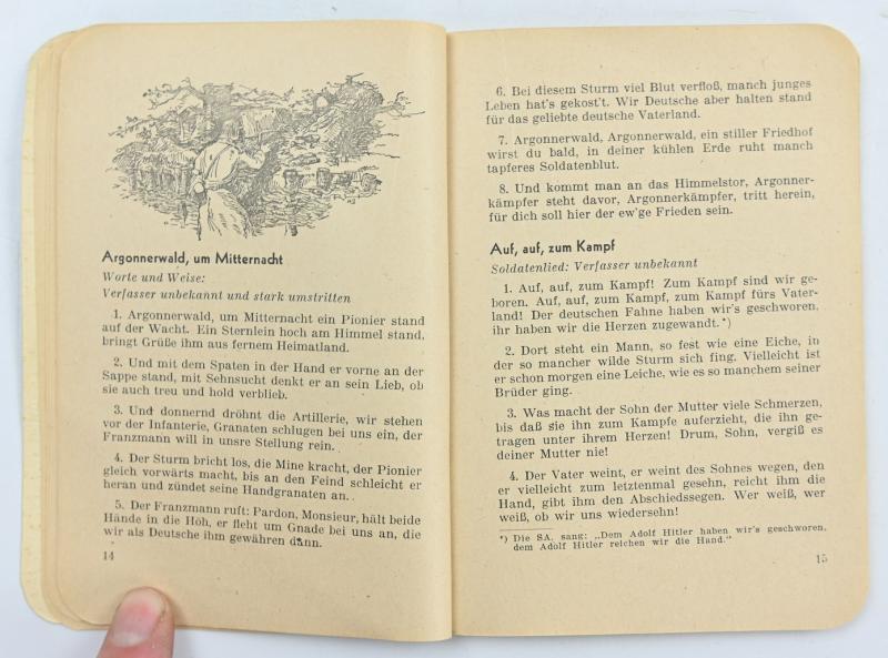 German Soldiers Song Book 1943