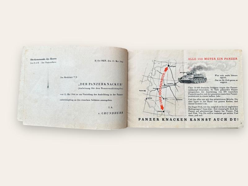 German WWII Booklet 'Panzerknacker'