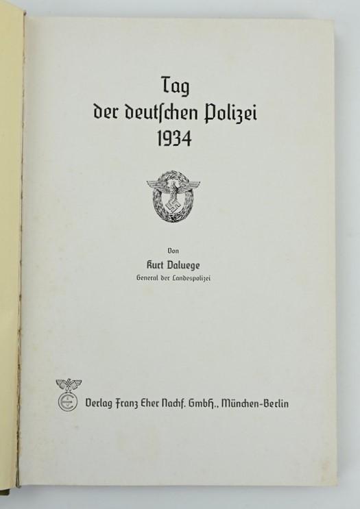 German Book: 'Tag der Deutschen Polizei 1934'