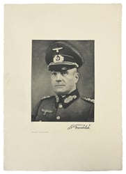 German Third Reich Litho Print of fieldmarschall von...