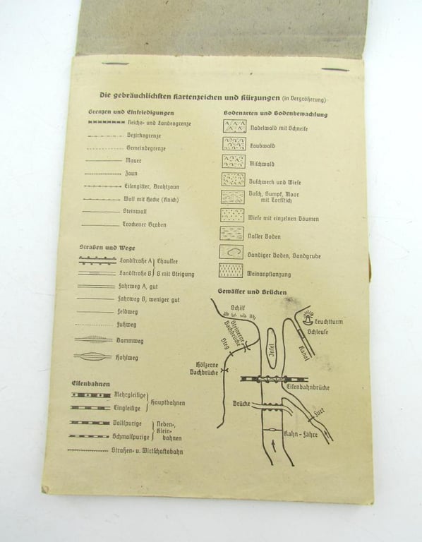 German mapcase notebook ( Melde-Block )