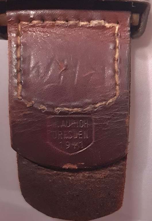 Luftwaffe Buckle with Brown Leather Belt