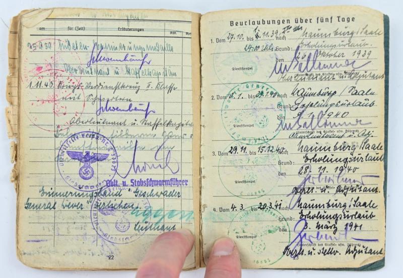 German LW Soldbuch K.G. General Wever/ Field Division and Normandy
