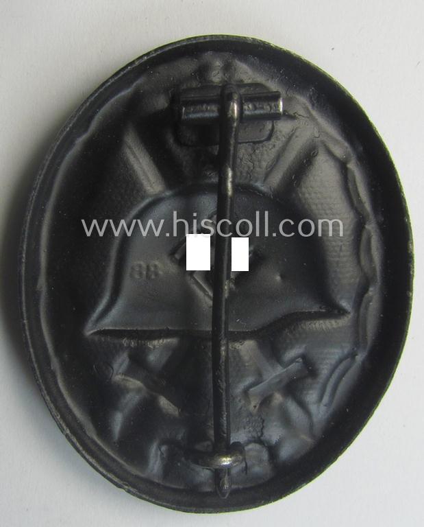 Hardly used, maker- (ie. '88'-) marked example of a black wound-badge (or: 'Verwundeten-Abzeichen in Schwarz') as being produced by the maker: 'Wener Redo'