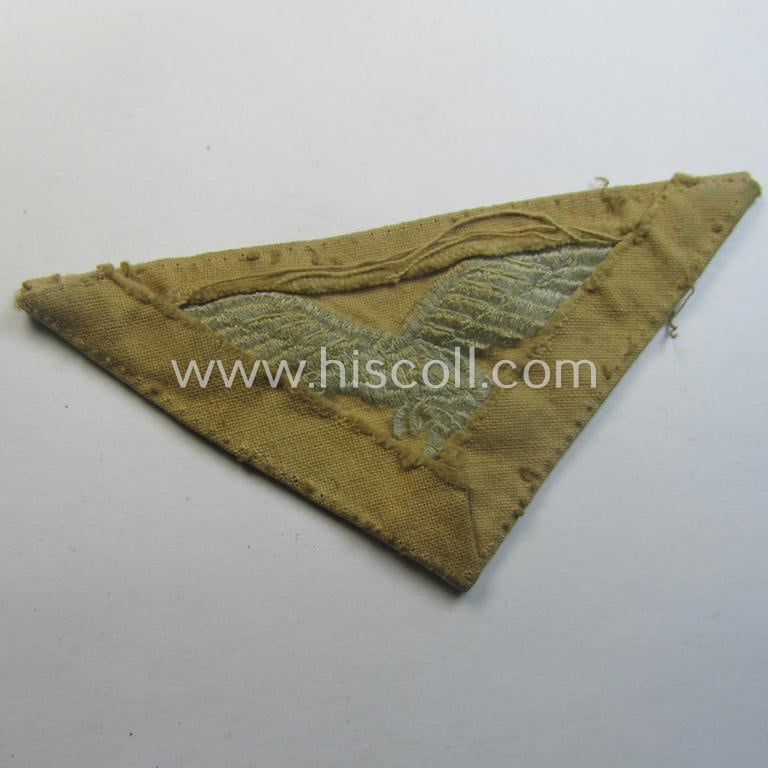 Truly used- and/or carefully shirt-removed, WH (Luftwaffe) 'tropical'-issued breasteagle as was intended for usage onto the tropical-shirts