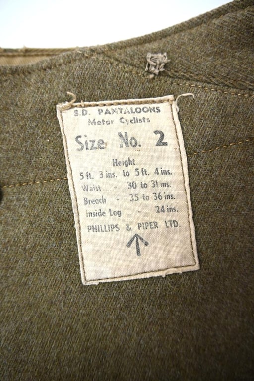 British WW2 Dispatch Rider Trousers