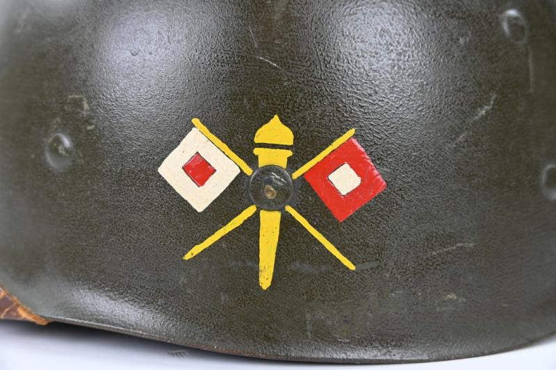 US WW2 Captain Eight Army M1 Helmet Liner