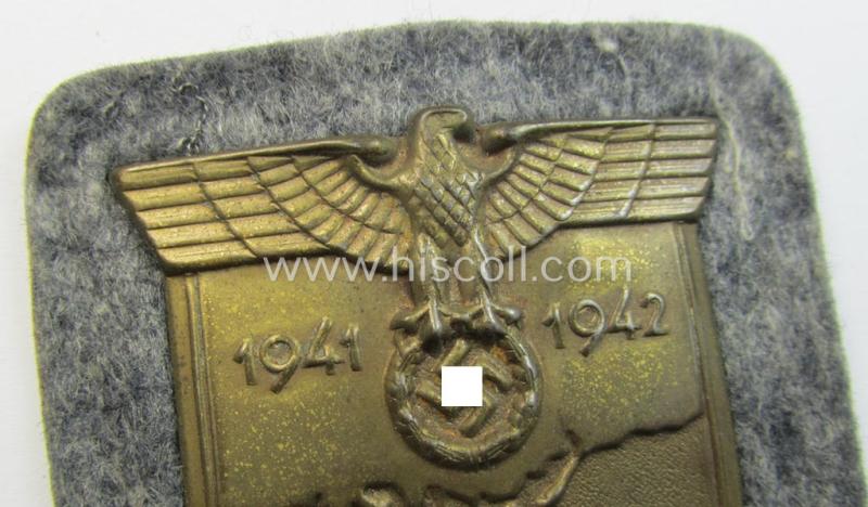 WH (Luftwaffe) 'Krim'-campaign-shield (as was produced by a by me unidentified maker) and that comes in a presumably issued - albeit still 'virtually mint', condition