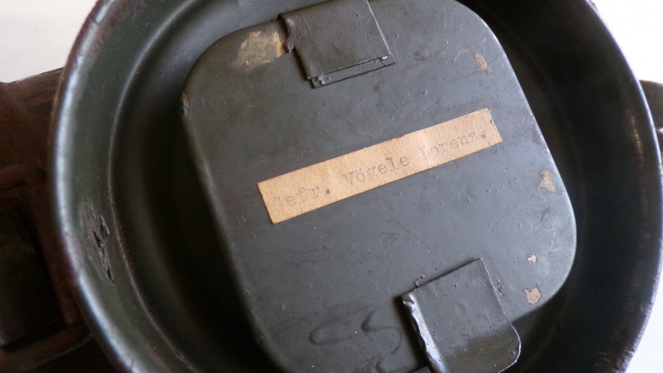 WWII German M38 Gas Mask Set Matching Numbers