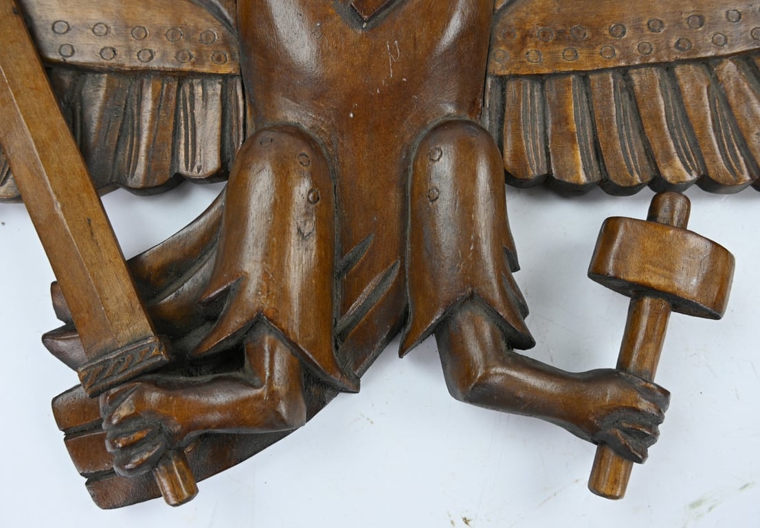 German Hitler Youth Wooden Wall Eagle
