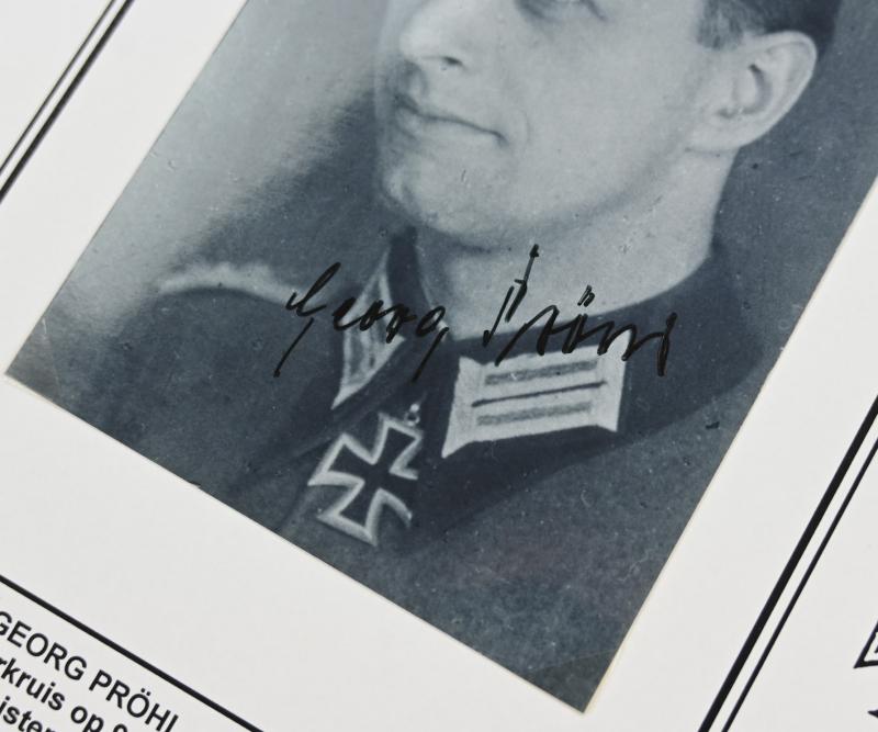 Signature of Wehrmacht KC Recipient 'Georg Pröhl'
