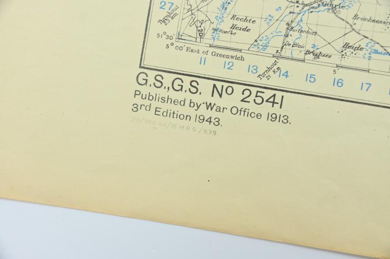 US WW2 Mapcard 's-Hertogenbosch Holland 1944