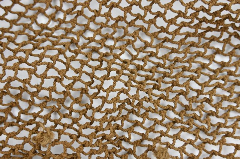US WW2 British Made Brown M1 Helmet Net