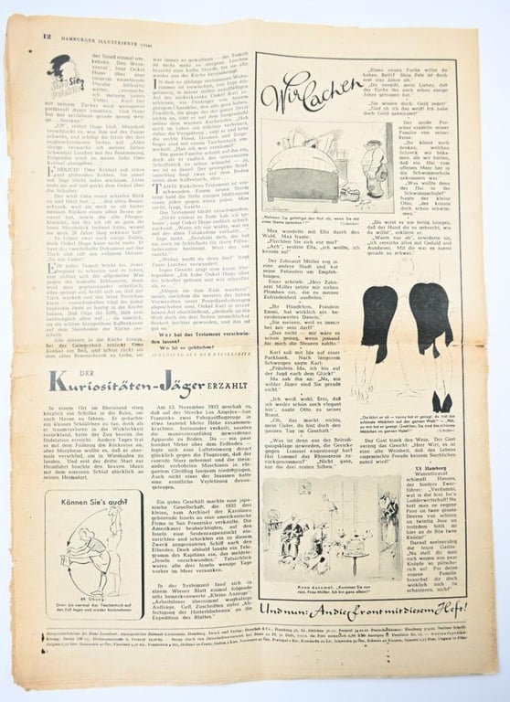 German Magazine 'Hamburger Illustrierte'