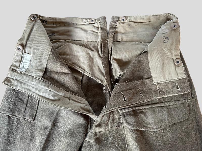 British WWII 37 Pattern Battle Dress Trousers