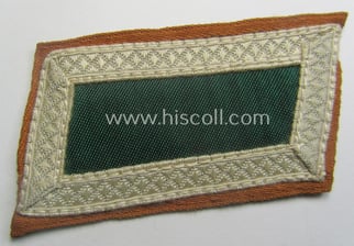 Regrettably single, (partly!) 'BeVo'-woven, NCO-pattern 'Ostvölker'-collar-tab as intended...