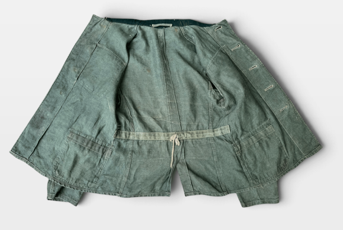 Waffen-SS Field-Reworked Drillich Work Tunic – Former NCO / SS-Unterscharführer Configuration