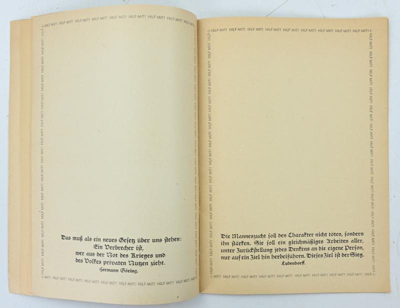 German Third Reich Era War Diary Book