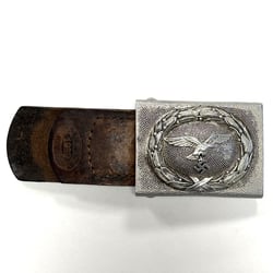 LW Aluminum Buckle with leather tab "J.Feix-Söhne" 1939