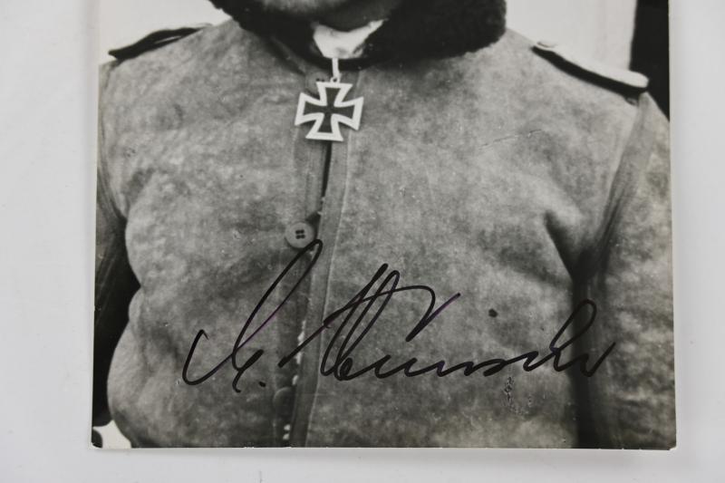Signature of Waffen-SS KC-OLC Recipient 'Max Wünsche'