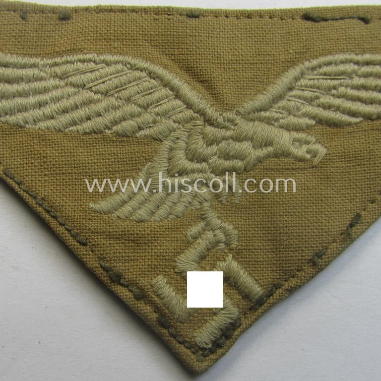 Truly used- and/or carefully shirt-removed, WH (Luftwaffe) 'tropical'-issued breasteagle as was intended for usage onto the tropical-shirts