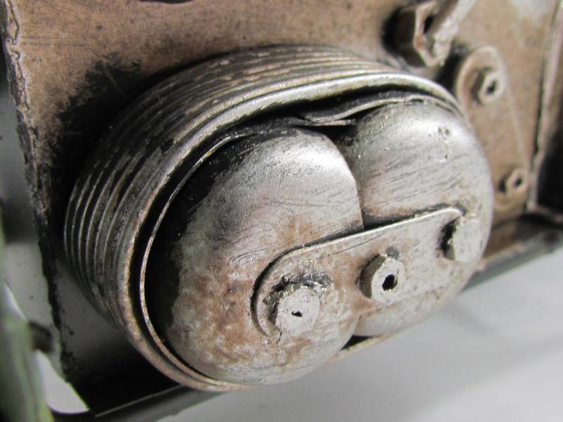 Hand Made Metal BMW R75 With Sidecar ...One of a Kind ...