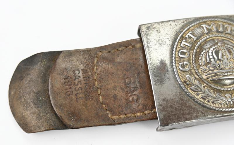 German WW1 Beltbuckle with Tab 1916
