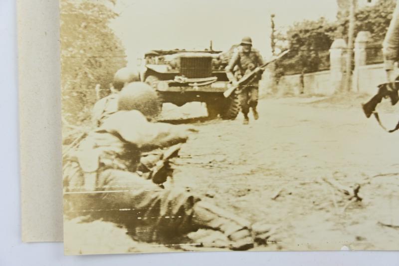 US WW2 Press Photo Normandy 'La Haye du Puits'