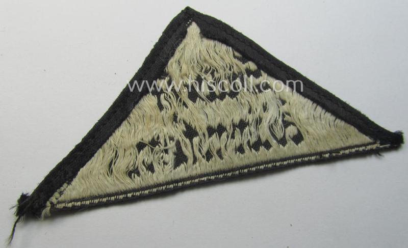 'HJ' ('Hitlerjugend') ie. 'BDM' ('Bund Deutscher Mädel') district-triangle (ie. 'Gebietsdreieck') entitled: 'Südost Kärnten' (being a clearly used example that is void of an 'RzM'-etiket)