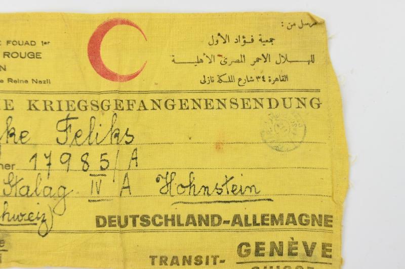 Polish WW2 Cloth POW Post Tag