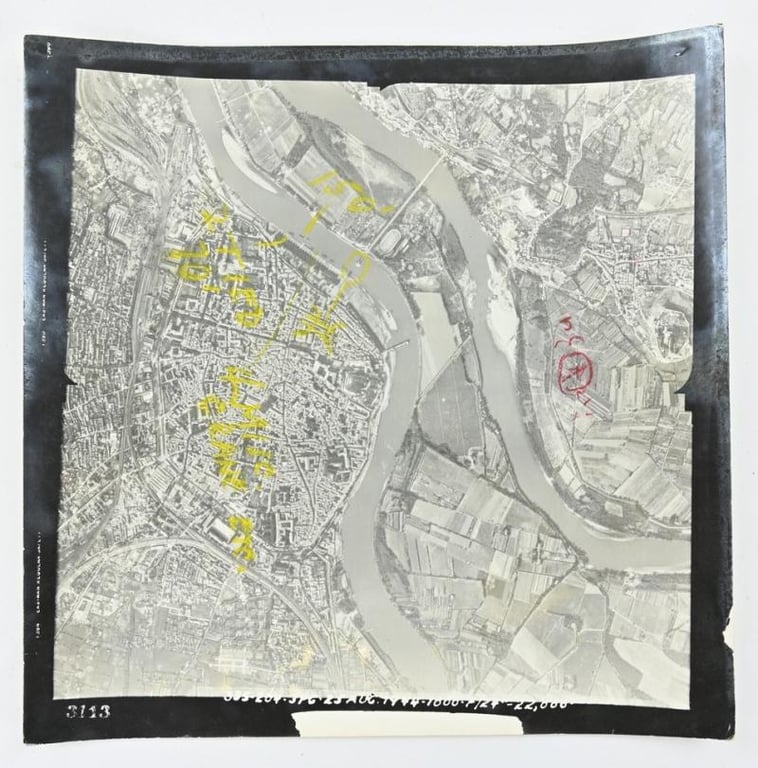 Allied WW2 Aerial Reconnaissance Picture France